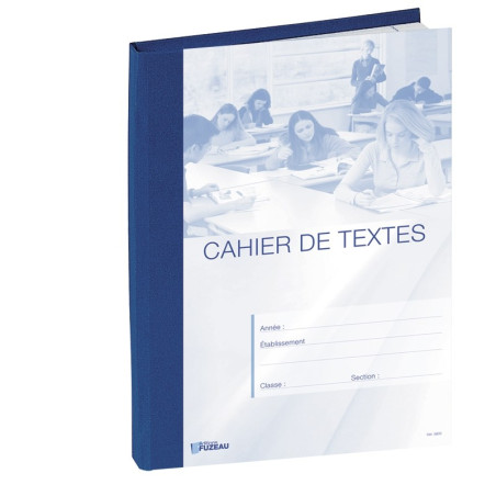 CAHIER DE TEXTES BLEU