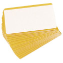 CARTE EN PVC JAUNE AVEC OVERLAY 
