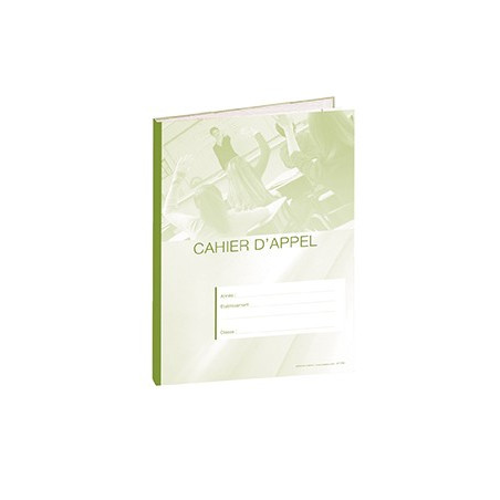 CAHIER D'APPEL 8 HEURES DE COURS VERT