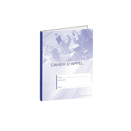 CAHIER D'APPEL 8 HEURES DE COURS BLEU