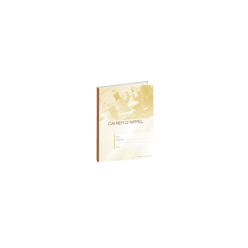 CAHIER D APPEL 8 HEURES DE COURS JAUNE