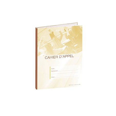 CAHIER D APPEL 8 HEURES DE COURS JAUNE