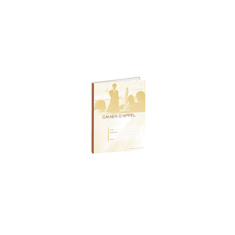 CAHIER D APPEL 9 HEURES DE COURS JAUNE