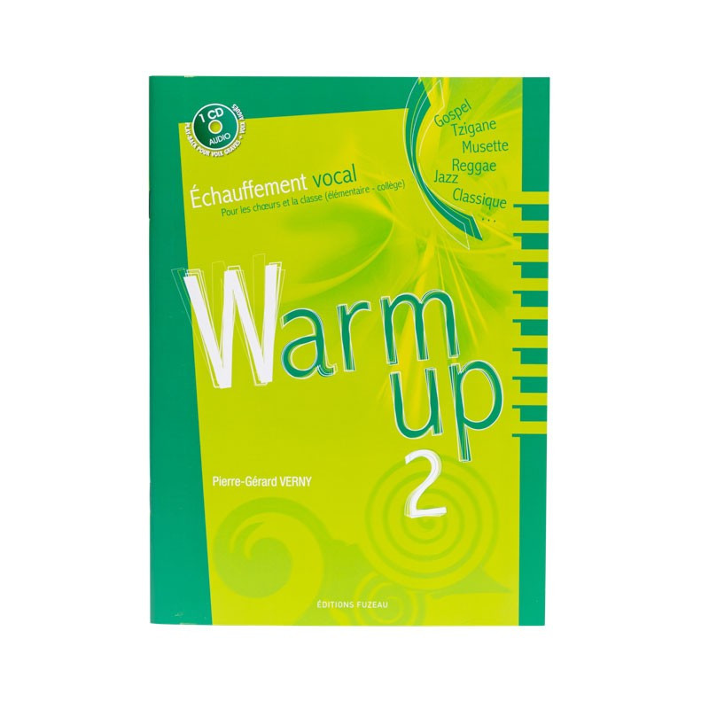 Livret Cd Warm Up Volume 2 Avec Des Exercices Pour Echauffer La Voix