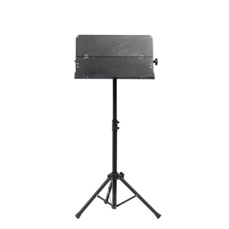 PUPITRE D'ORCHESTRE AVEC TABLETTE METALLIQUE PLIANTE + HOUSSE