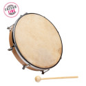 TAMBOURIN FUZEAU PEAU NATURELLE 25 CM