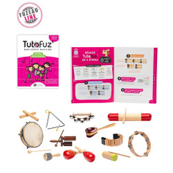 LOT FUZEAU LIVRET TUTOFUZ MON COACH MUSICIEN PETITES PERCUSSIONS + 12 INSTRUMENTS