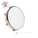 TAMBOURIN FUZEAU AVEC PEAU SYNTHETIQUE 25 CM