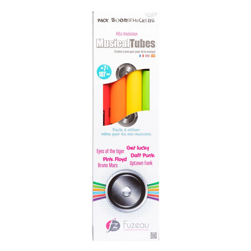 FUZEAU PACK 8 TUBES BOOMWHACKERS : MUSICAL TUBES