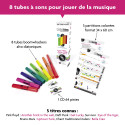FUZEAU PACK 8 TUBES BOOMWHACKERS : MUSICAL TUBES