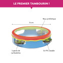 MINI TAMBOURIN FUZEAU AVEC PEAU SYNTHETIQUE_SOUS BLISTER