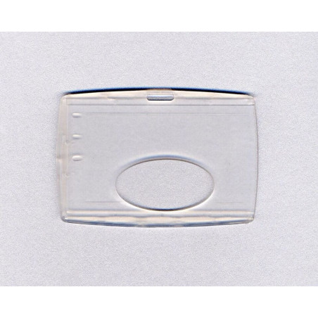 PORTE BADGE RIGIDE TRANSPARENT