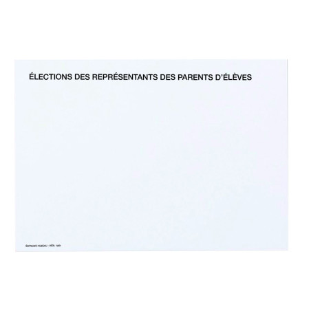 ENVELOPPES BLANCHES ELECTIONS