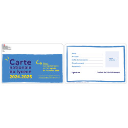 CARTE NATIONALE DU LYCEEN