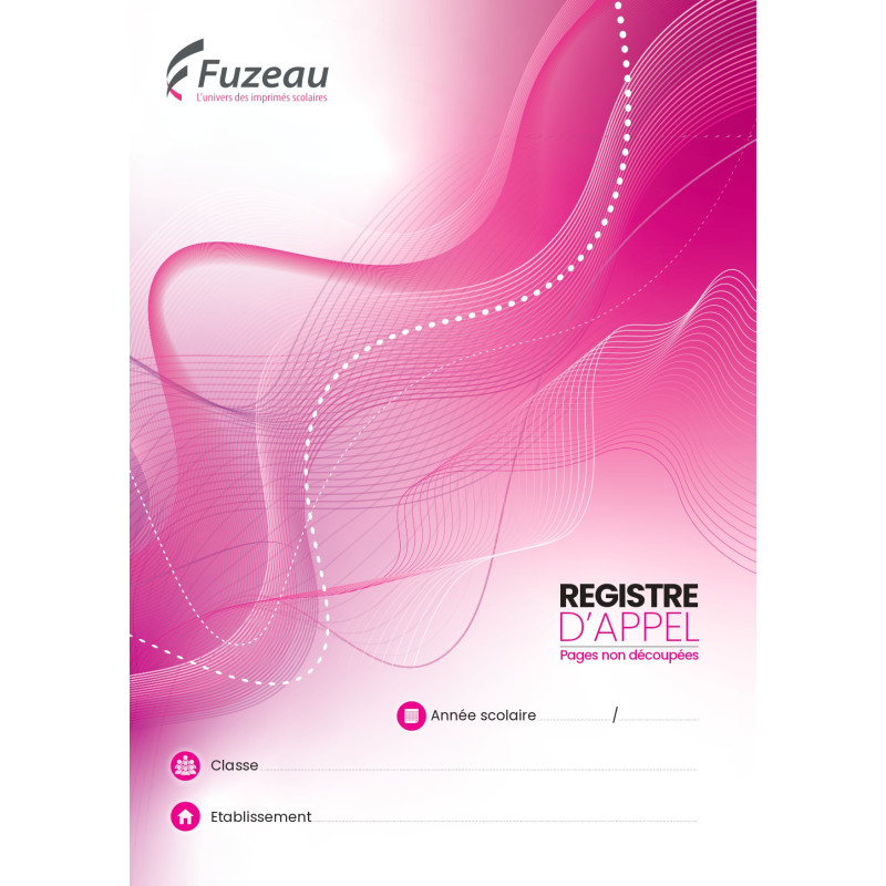 REGISTRE D'APPEL AVEC CONTROLE PAR DEMI-JOURNEE ET PAGES NON DECOUPEES