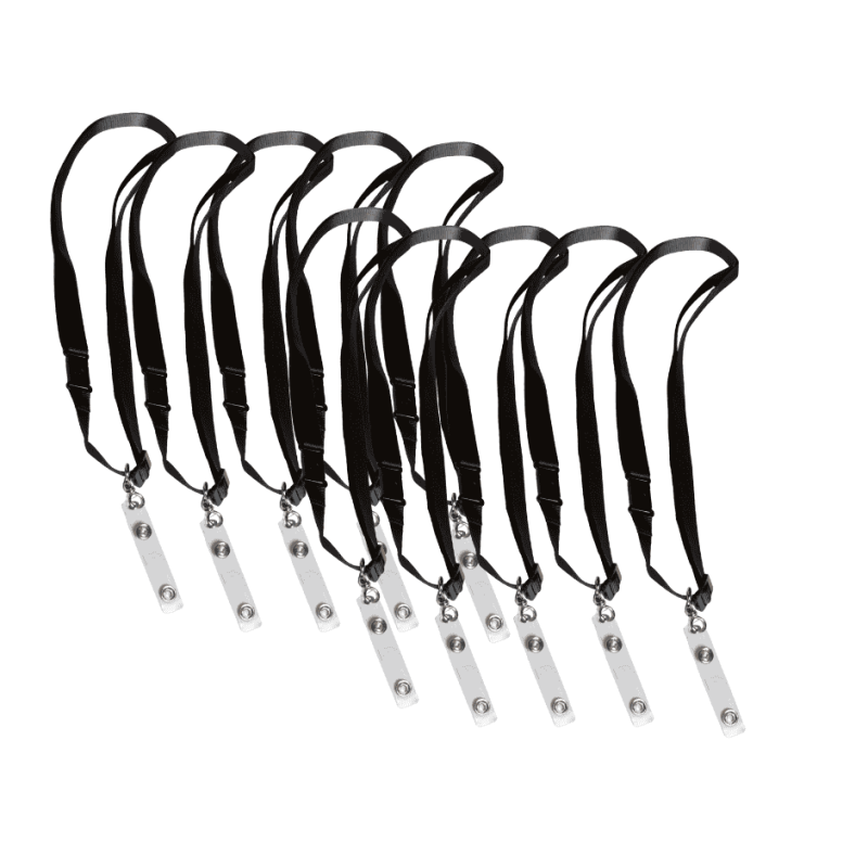 BOITE DE 10 CORDONS REGLABLES TEXTILE NOIR