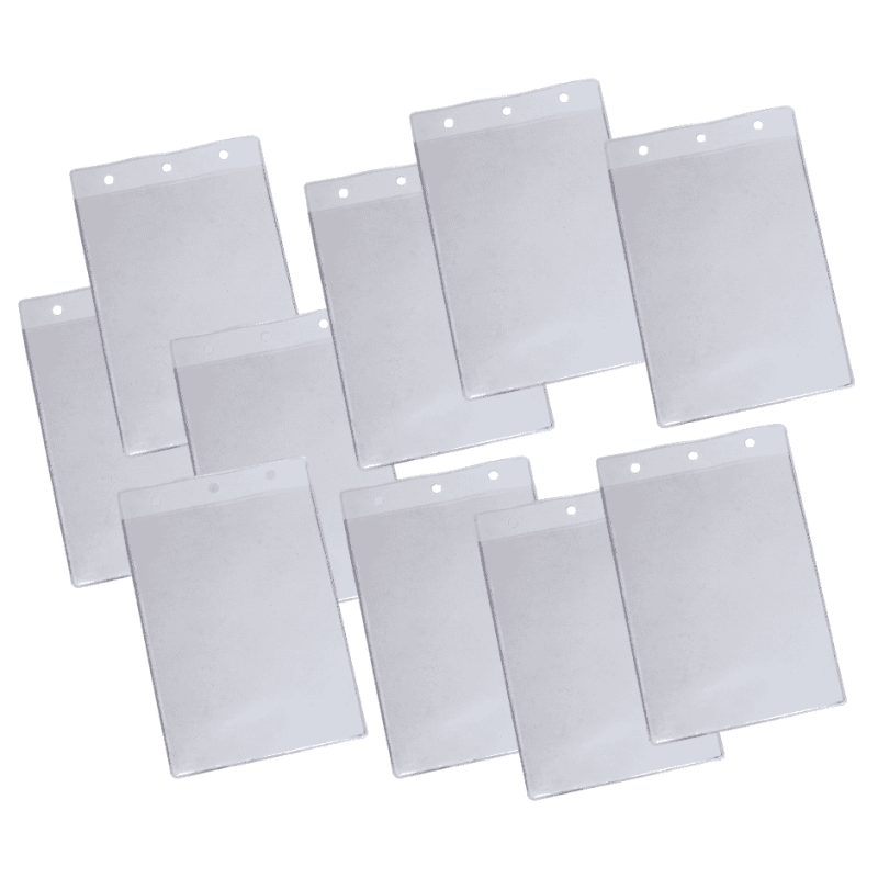 LOT DE 10 ETUIS TRANSPARENTS POUR LES CARTES SCOLAIRES