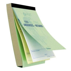 CARNET DE 100 BULLETINS ABSENCES RETARDS AUTOCOPIANTS