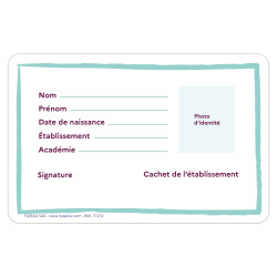 CARTE NATIONALE DU LYCEEN