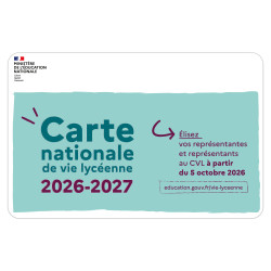 CARTE NATIONALE DU LYCEEN