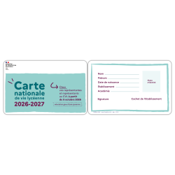 CARTE NATIONALE DU LYCEEN