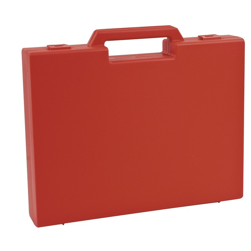 VALISETTE RIGIDE DE COULEUR ROUGE POUR LE TRANSPORT DES CAHIERS DE TEXTES, D'APPEL, ...