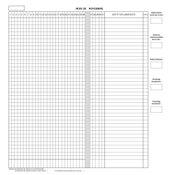 REGISTRE D'APPEL CONTROLE PAR DEMI-JOURNEE AVEC PAGES DECOUPEES