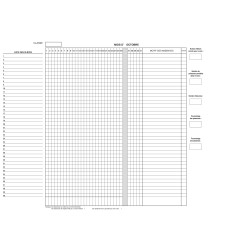 REGISTRE D'APPEL AVEC CONTROLE PAR DEMI-JOURNEE ET PAGES NON DECOUPEES