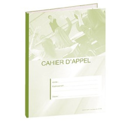 CAHIER D'APPEL 8 HEURES DE COURS DE COULEUR VERT