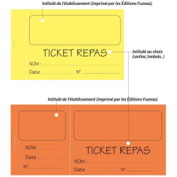 TICKETS de cantine, de tombola ...