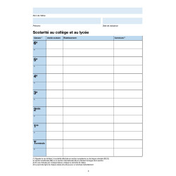 LIVRET SCOLAIRE DU BACCALAUREAT POUR LES SERIES GENERALES