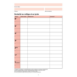 LIVRET SCOLAIRE DU BACCALAUREAT POUR LES SERIES TECHNOLOGIQUES