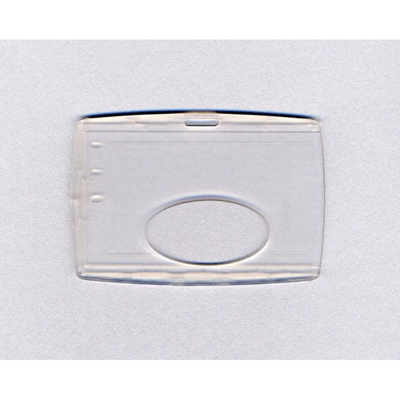 Porte badge rigide en plastique transparent - pas cher