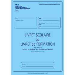 LIVRET SCOLAIRE POUR LES ETUDIANTS EN BTSA