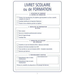 LIVRET SCOLAIRE POUR LES ETUDIANTS EN BTSA