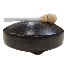 TONGUE DRUM MODELE SOUCOUPE VOLANTE 8 POUCES AVEC MAILLOCHES ET HOUSSE.