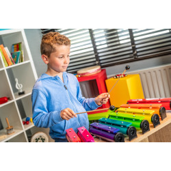 Classic Métallonotes | 8 Lames Colorées | Housse de Rangement | Fuzeau