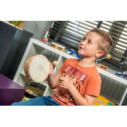 TAMBOURIN | Ø 15 CM | Peau Naturelle |Fuzeau