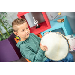 TAMBOURIN | Peau Naturelle | Ø 30 CM | Fuzeau
