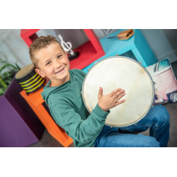 TAMBOURIN | Peau Naturelle | Ø 30 CM | Fuzeau