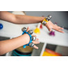 La Paire | Bracelets 4 Grelots | Bleu et Jaune |Fuzeau