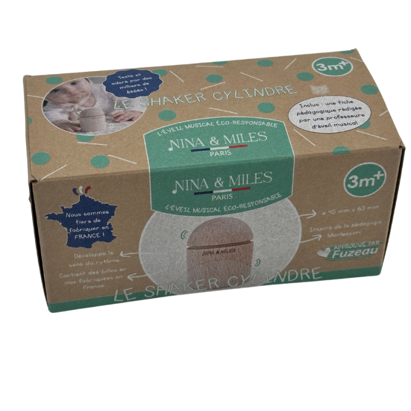 Coffret Shaker Cylindre | En Bois de Hêtre | Fabrication Française | Fuzeau Coffret Shaker Cylindre | En Bois de Hêtre | Fabrication Française | Fuzeau