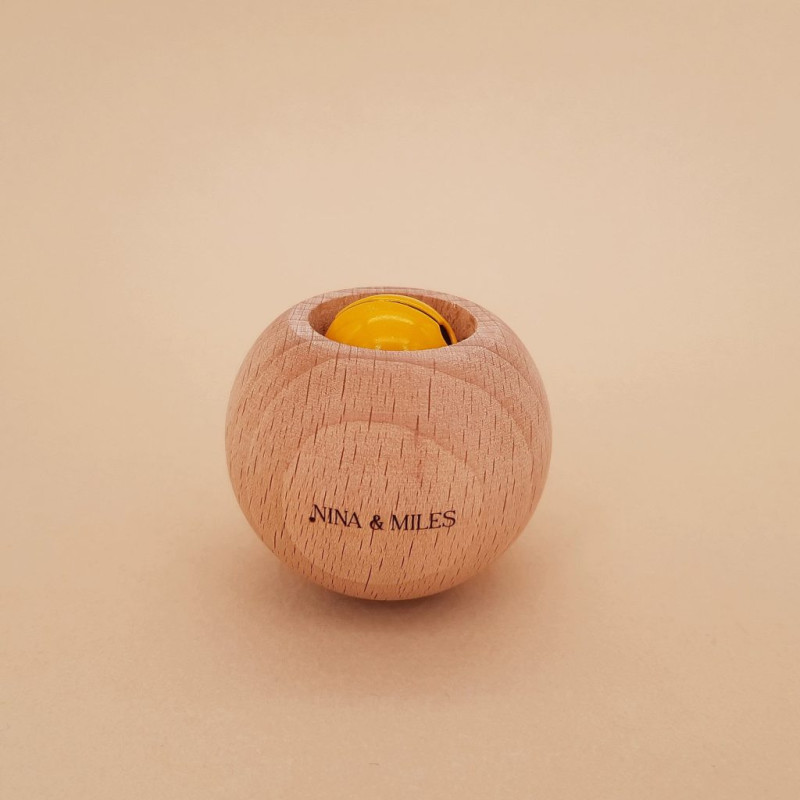 Coffret Hochet Jingla | En bois de Hêtre | Fabrication Française | Fuzeau