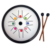 TONGUE DRUM |  diamètre 18 cm | BLANC | FUZEAU