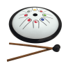 TONGUE DRUM |  diamètre 18 cm | BLANC | FUZEAU