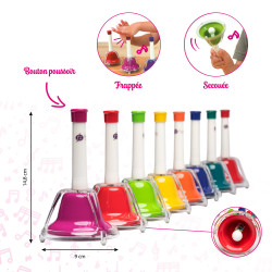 FUZEAU JEU DIATONIQUE DE 8 CLOCHES ACCORDEES