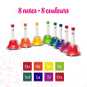 FUZEAU JEU DIATONIQUE DE 8 CLOCHES ACCORDEES