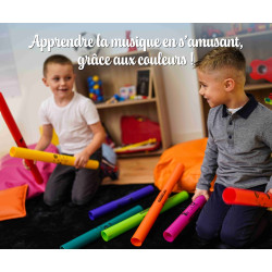 LOT DE BOOMWHACKERS ALTO DIATONIQUE 8 NOTES