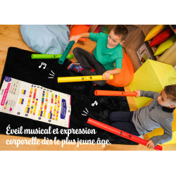 LOT DE BOOMWHACKERS ALTO DIATONIQUE 8 NOTES