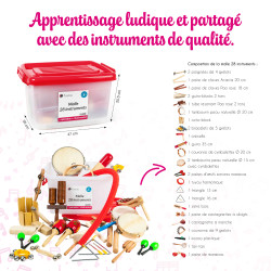 MALLE FUZEAU DE 28 INSTRUMENTS